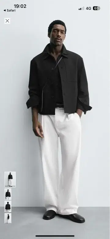 ZARA 박스 핏 셔츠 자켓 블랙