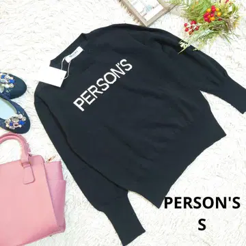새상품 PERSON'S 니트 ( S ) 블랙/루즈핏/코튼