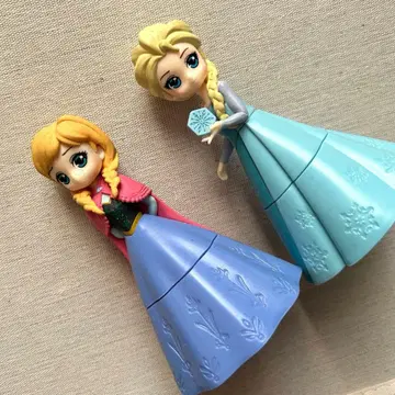 최종 가격 인하 캡슐 캐릭터 히로인 인형 안나와 눈의 여왕 2개 세트