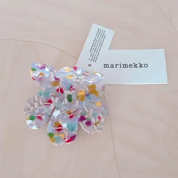 미사용 새상품 마리메꼬 Unikko hair clip 라지 멀티