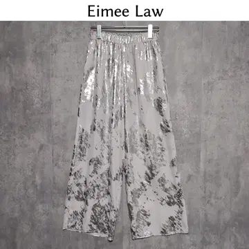 Eimee Law 에이미 로우 [ 38 ] 호일 프린트 릴랙스 팬츠