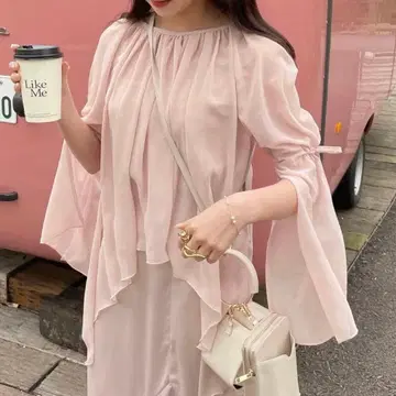 muguet angel aile blouse pink 즉시 구매