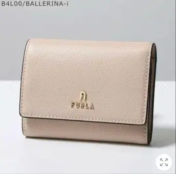 Furla 3단 폴더형 지갑 핑크 베이지