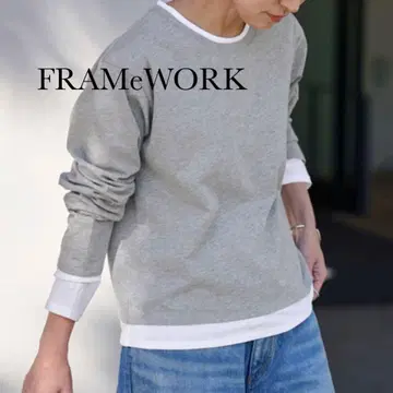 FRAMeWORK 프레임워크 레이어드 T셔츠 그레이