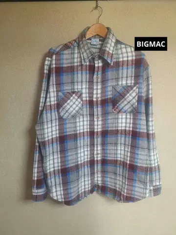 70년대 BIGMAC 플란넬 셔츠 USA제 좋은 배색