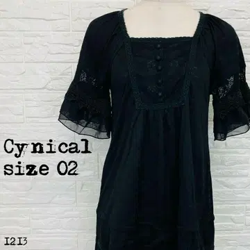 Cynical 시니컬 레이스 티어드 원피스 블랙 02 1213