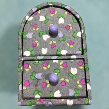 쇼와 레트로 팬시 2단 소품함 튤립