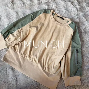 Munich MA-1 풀오버 카키 밀리터리 디자인 도킹 상의