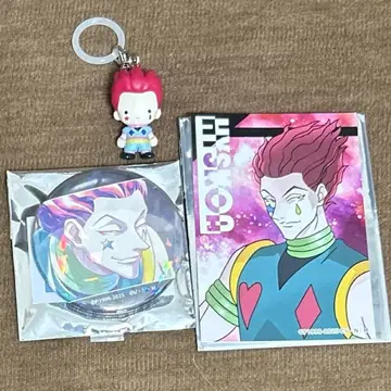 HUNTER x HUNTER 메지루시 캔뱃지 미니 브로마이드 히소카