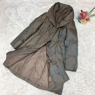 ANAYI 아나이 다운 코트 롱 숄카라 여배우 옷깃 A라인