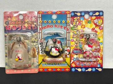 새상품 단종 헬로키티 지역한정 키티 스트랩 끈 지퍼 마스코트