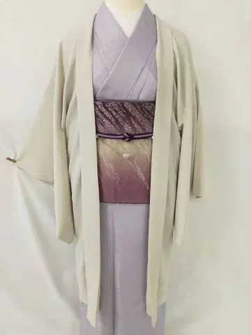 미사용 새상품 실크 무지 긴 겉옷 단의 폴리 100%