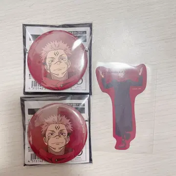 료멘스쿠나 애니메이션 주술회전전 캔뱃지 스티커