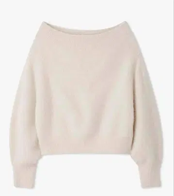 [ 새상품 ] 폭스 알파카 오프숄더 풀오버