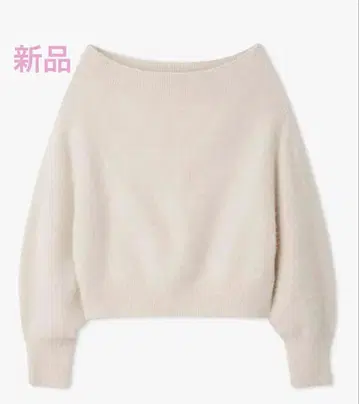 [ 새상품 ] 폭스 알파카 오프숄더 풀오버