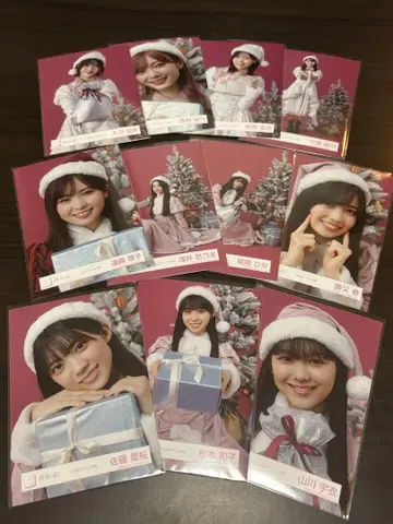 사쿠라자카46 산타 의상 브로마이드 묶음 판매