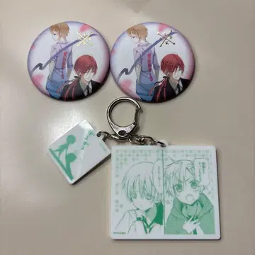 요호 x 복숭아 SS 금박 캔뱃지 시계 부품 아크릴 키링