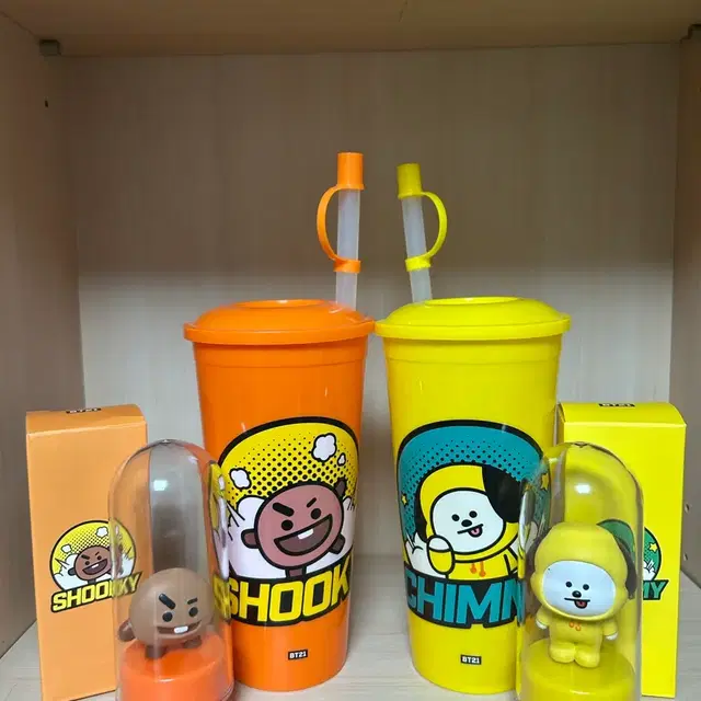 BT21 치미 슈키 CGV 텀블러+무드등 세트