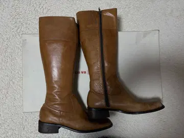 여성용 롱 부츠 cavacava 천연 가죽