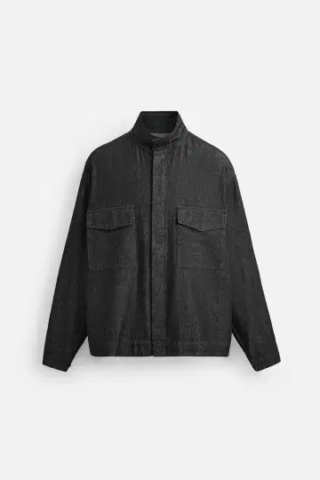 zara 데님 패치 포켓 셔츠