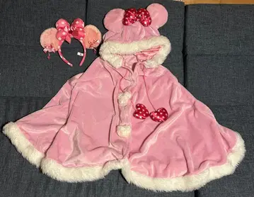 디즈니 미니 마우스 머리띠 판초 2개 세트