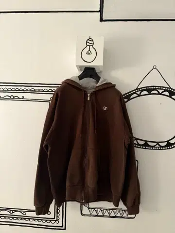 USA 챔피온 풀 집업 후드티 (착용 사진 있음)