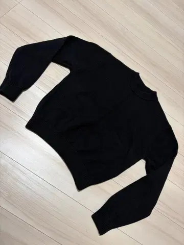 BonBonStore 숏 니트 스웨터 블랙 M B4990-BLK-M