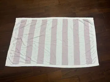 GELATO PIQUE 화이트 핑크 스트라이프 담요