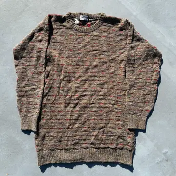 80s~90s VINTAGE 이탈리아제 굵게 짠 울 니트 스웨터