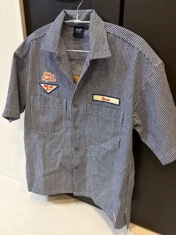 DEAR LAUREL 데님 반팔 셔츠