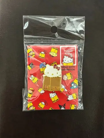 헬로키티전 핀 배지 브라운