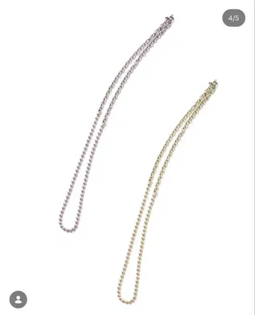 BALL NECK CHAIN THE UNION 목걸이 thecolor