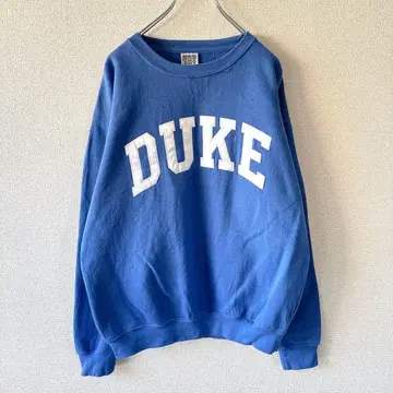 미국 빈티지 의류 칼리지 듀크 대학 아치 로고 아메카지 블루 M