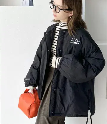 JaVa 블랙 다운 자켓 M 사이즈