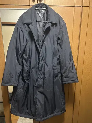 MUJI 블랙 충전솜 스텐카라 코트 L 사이즈