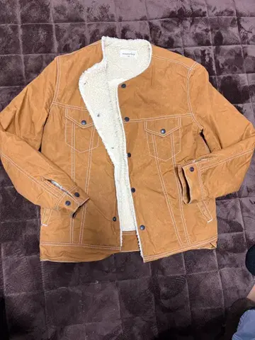 브라운 플리스 라이닝 자켓 마스터 키 marterkey