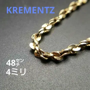 KREMENTZ 크리스크로스 체인 링크 목걸이 새상품급