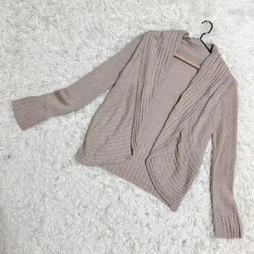 Concerto 새상품급 가디건 숄카라 긴팔 베이지 ( M~L )