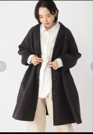 studio CLIP 리버서블 롱 기장 아우터 코트