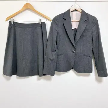 레뮤 아오키 스커트 셋업 M 그레이 프레셔스 스트레치