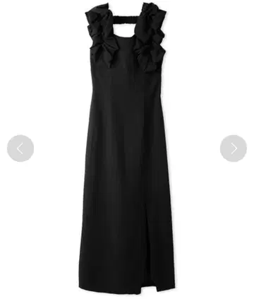 [ SNIDEL ] 벌룬 프릴 슬리브 I 라인 원피스