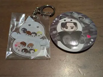 Snow Man 메구로 렌 메메 캔 배지 키링