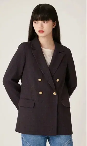 LILY BROWN 다크 브라운 테일러드 자켓