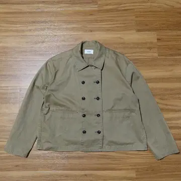 DIARIES 베이지 더블 브레스트 밀리터리 자켓 free