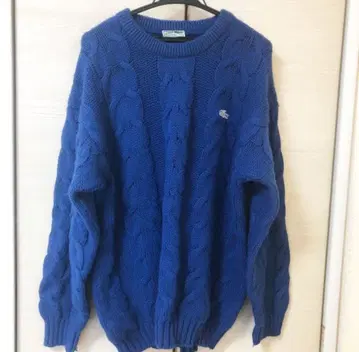 Lacoste 케이블 니트 스웨터 파랑