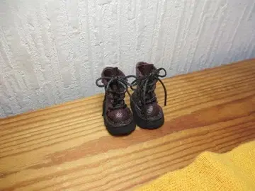 미디 브라이스 가죽 레이스업 부츠 오비츠11 가죽 미니어처