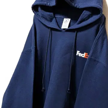 델타 FedEx 로고 후드 맨투맨 네이비 네이비 컬러 L 구제 의류