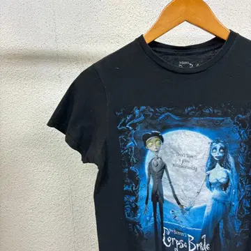 팀 버튼 코믹스 브라이드 티셔츠 블랙 S 사이즈