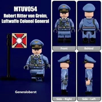 새상품 LEGO 호환 독일 공군 대장 로베르트 리터 레고 호환 ww2