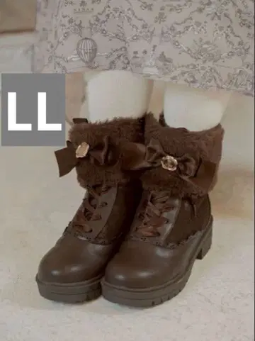 시마무라 아오키 미사코 니나스 레이스 부츠 다크 브라운 LL